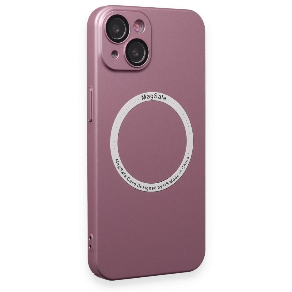 Newface iPhone 14 Kılıf Jack Magneticsafe Lens Silikon - Rose Gold