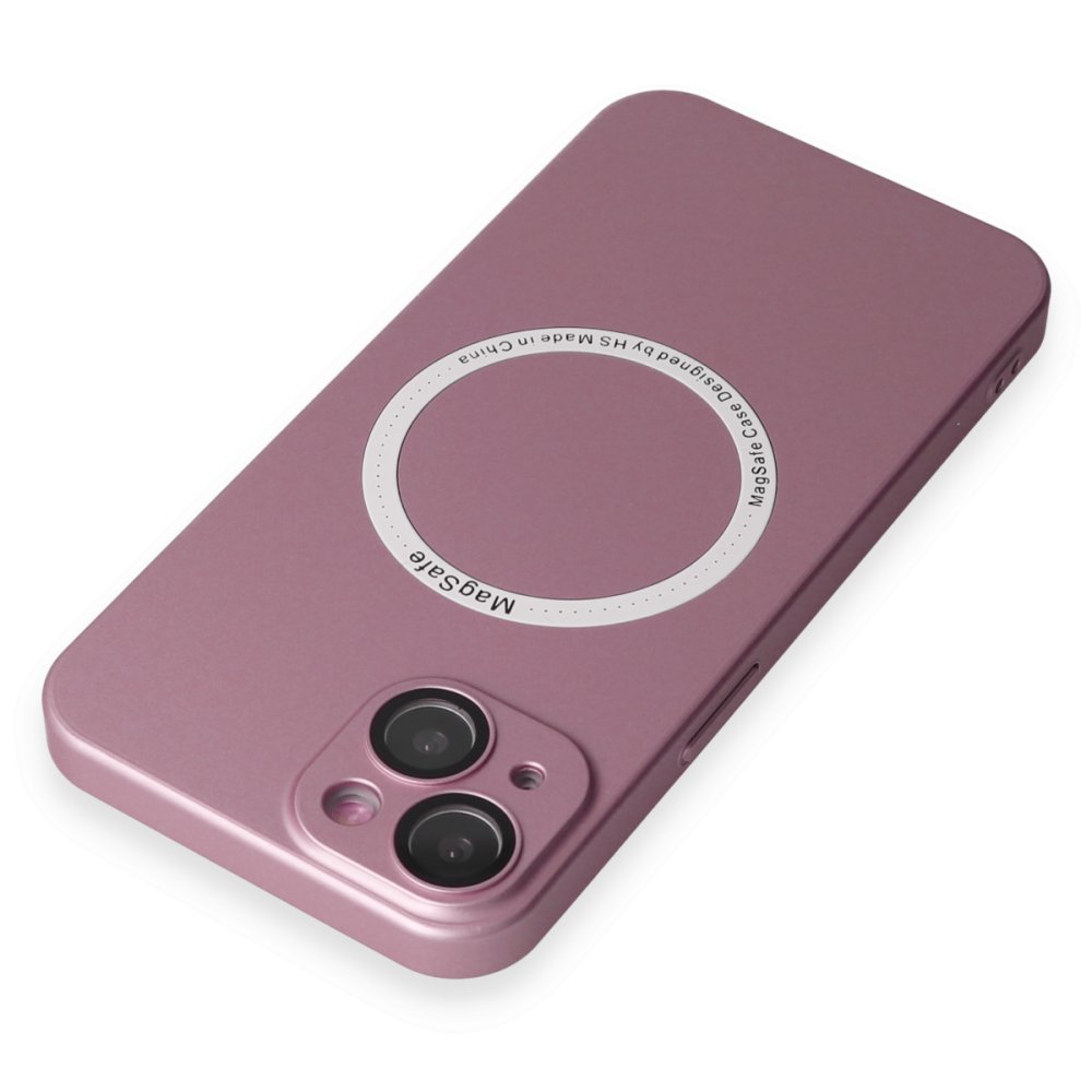 Newface iPhone 14 Kılıf Jack Magneticsafe Lens Silikon - Rose Gold