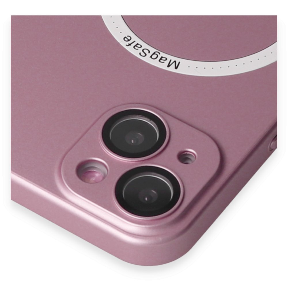 Newface iPhone 14 Kılıf Jack Magneticsafe Lens Silikon - Rose Gold