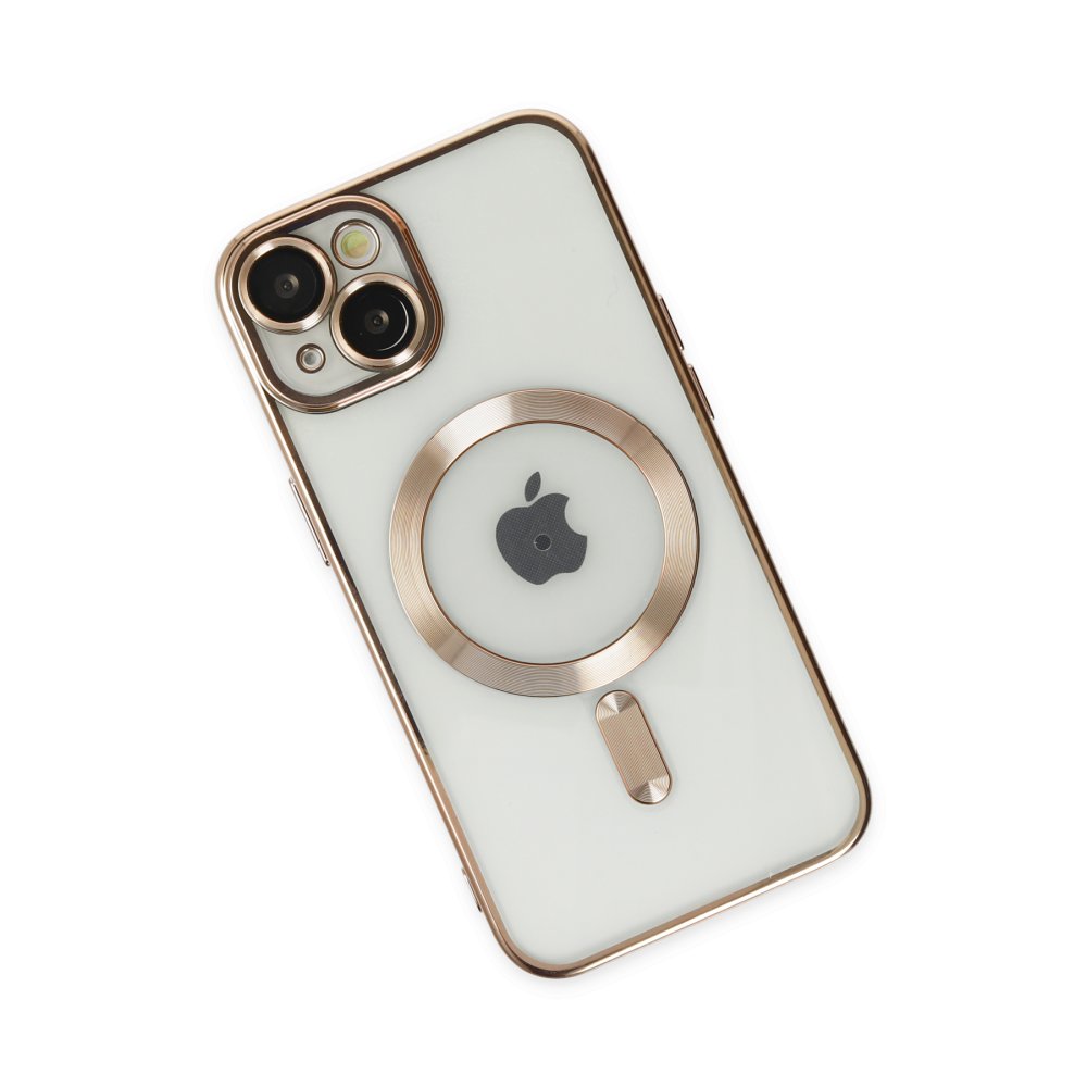 Newface iPhone 14 Kılıf Kross Magneticsafe Kapak - Gold