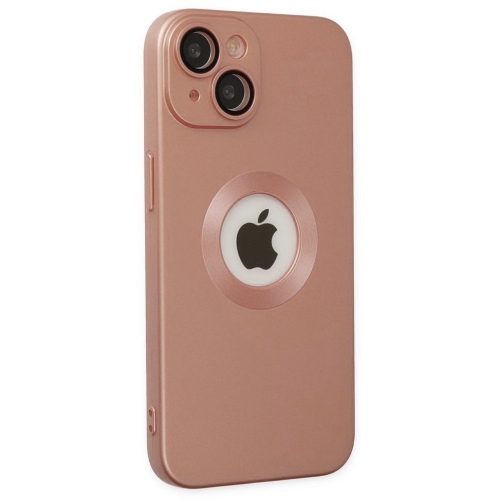 Newface iPhone 14 Kılıf Vamos Lens Silikon - Rose Gold