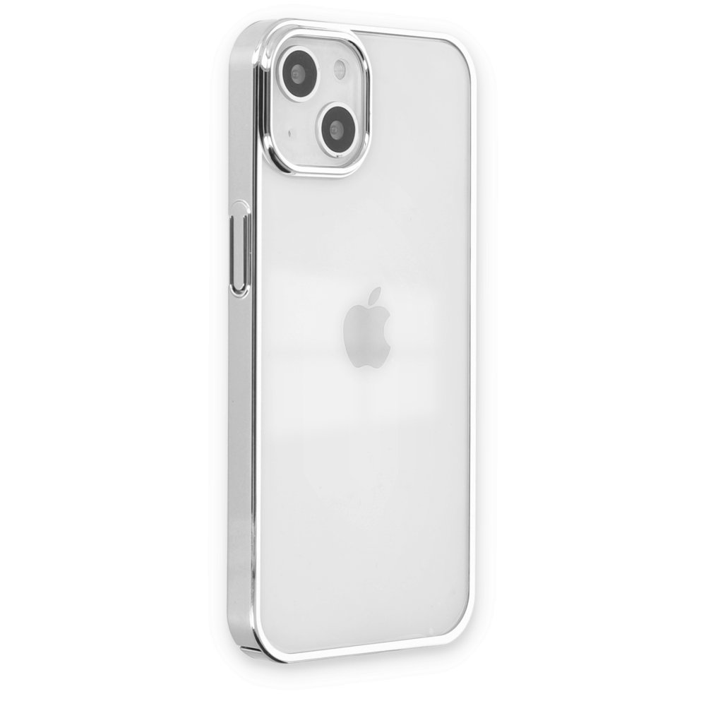 Newface iPhone 14 Plus Kılıf Element Silikon - Gümüş