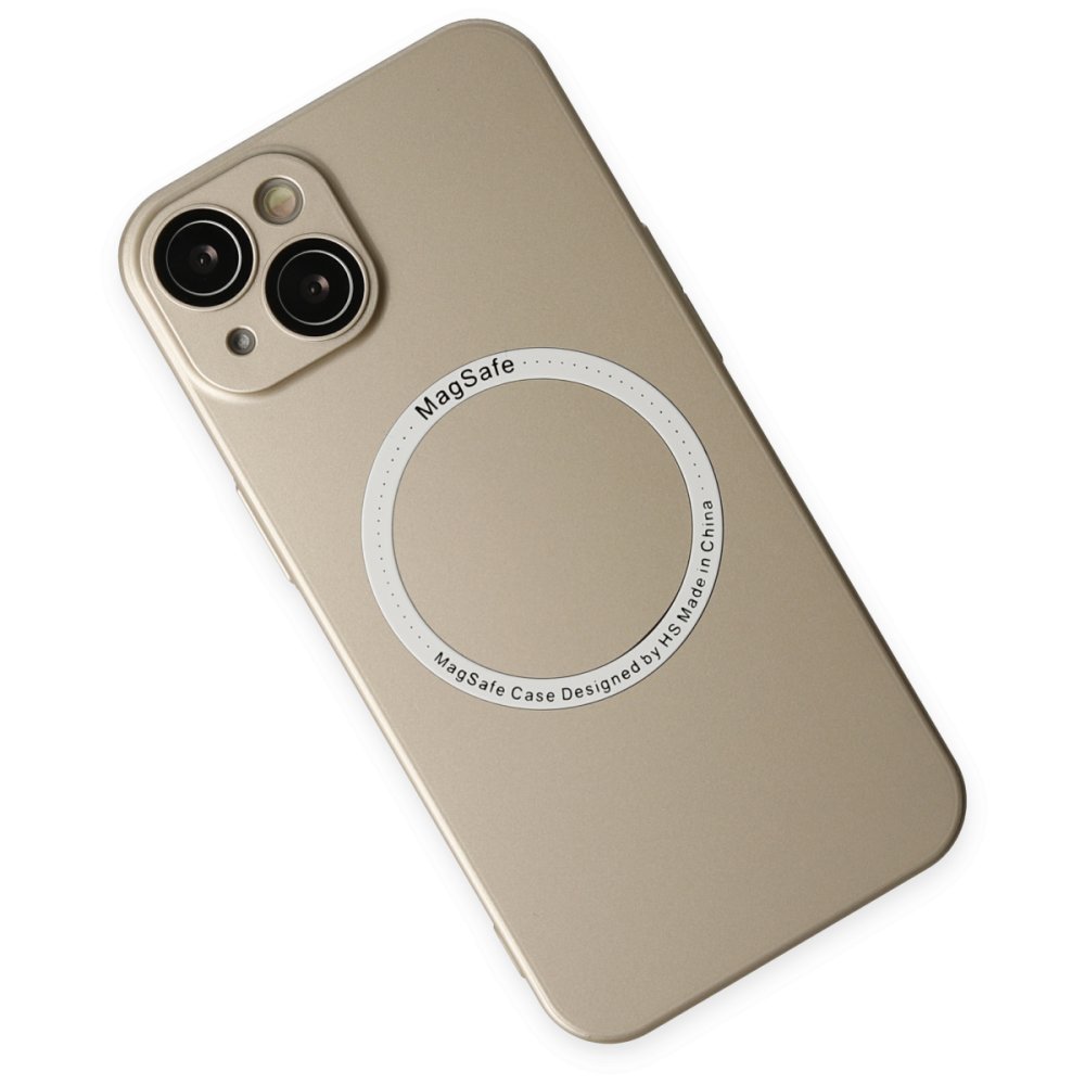 Newface iPhone 14 Plus Kılıf Jack Magneticsafe Lens Silikon - Gold