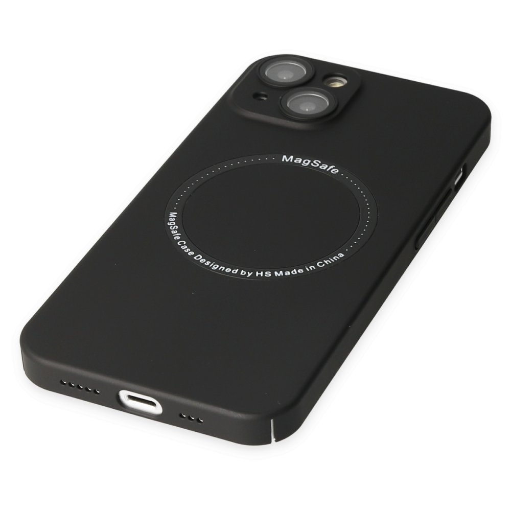 Newface iPhone 14 Plus Kılıf Jack Magneticsafe Lens Silikon - Siyah