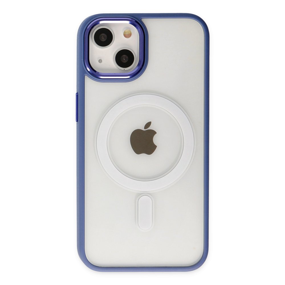 Newface iPhone 14 Plus Kılıf Room Magneticsafe Silikon - Sierra Blue