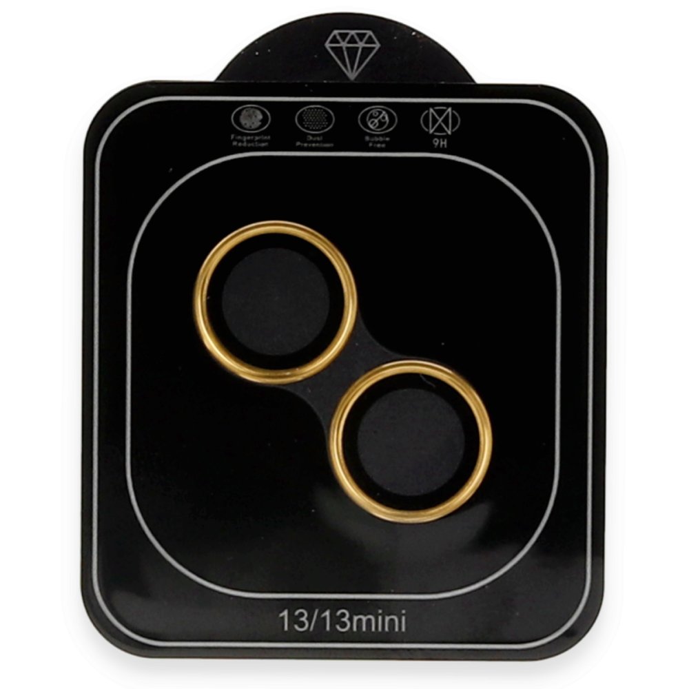 Newface iPhone 14 Plus Valdez Metal Kamera Lens - Gold
