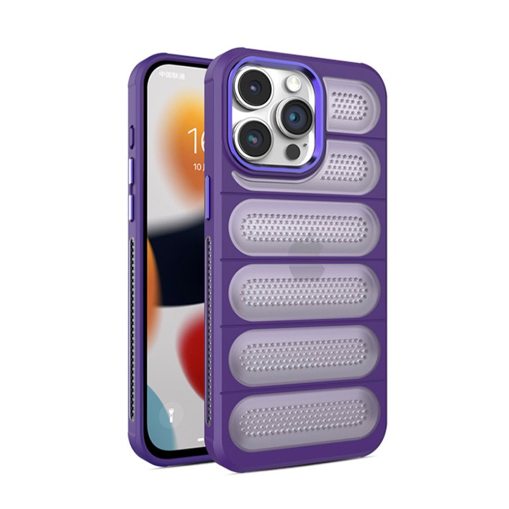 Newface iPhone 14 Pro Kılıf Airmax Silikon Kapak - Derin Mor