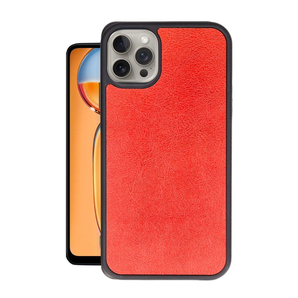 Newface iPhone 14 Pro Kılıf Aras Deri Kapak - Kırmızı