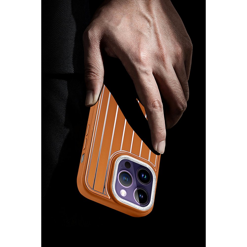 HDD iPhone 14 Pro Kılıf HBC-190 Kolaj Kapak - Koyu Yeşil