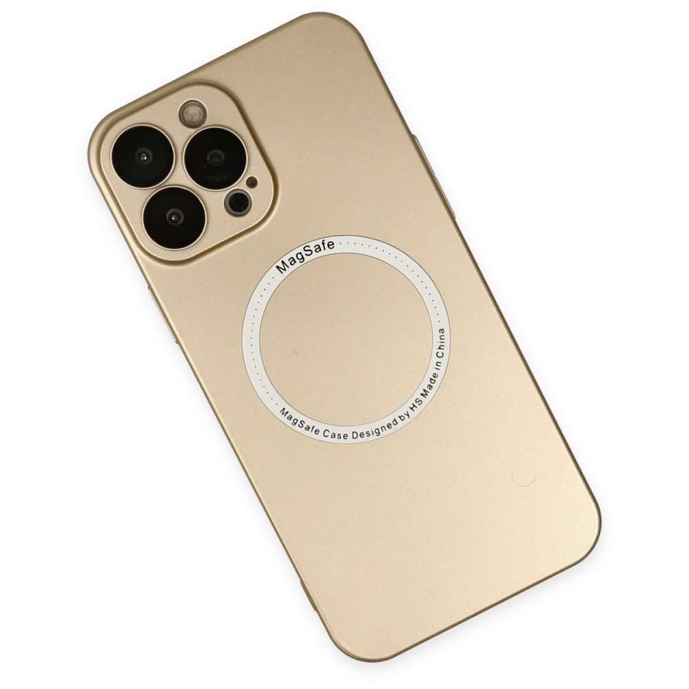 Newface iPhone 14 Pro Kılıf Jack Magneticsafe Lens Silikon - Gold