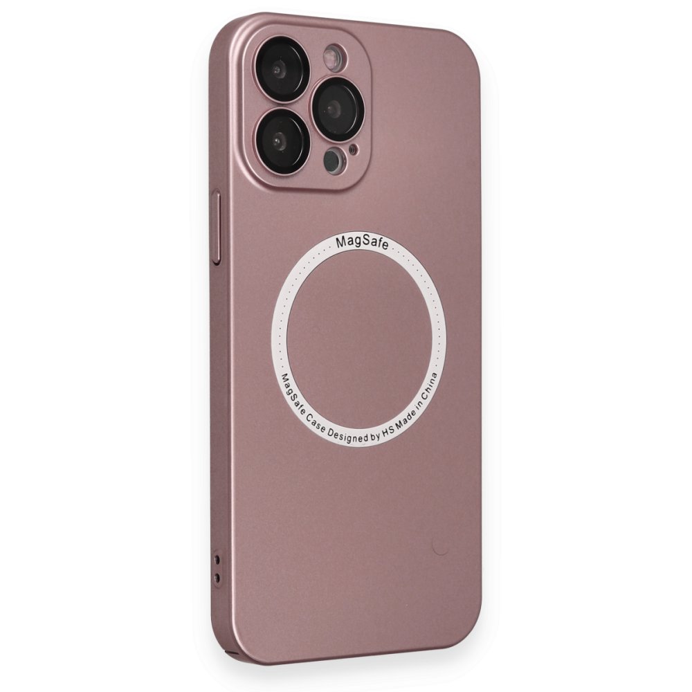 Newface iPhone 14 Pro Kılıf Jack Magneticsafe Lens Silikon - Rose Gold