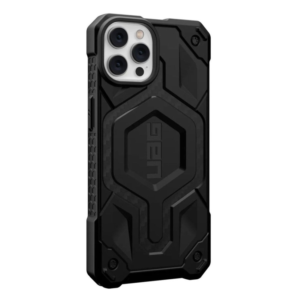 Newface iPhone 14 Pro Kılıf Uag Fiber Magneticsafe Silikon - Siyah