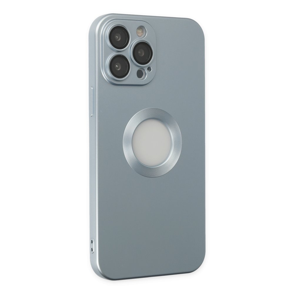 Newface iPhone 14 Pro Kılıf Vamos Lens Silikon - Sierra Blue