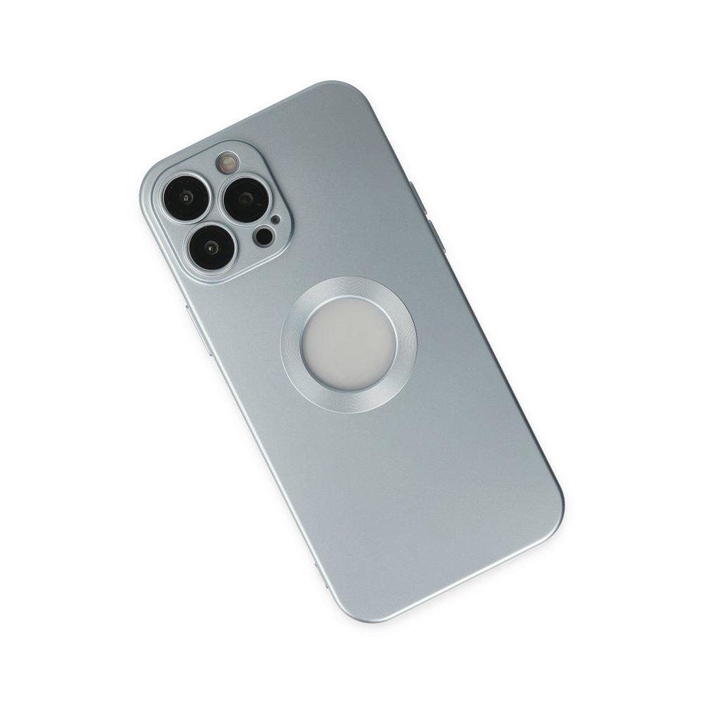 Newface iPhone 14 Pro Kılıf Vamos Lens Silikon - Sierra Blue