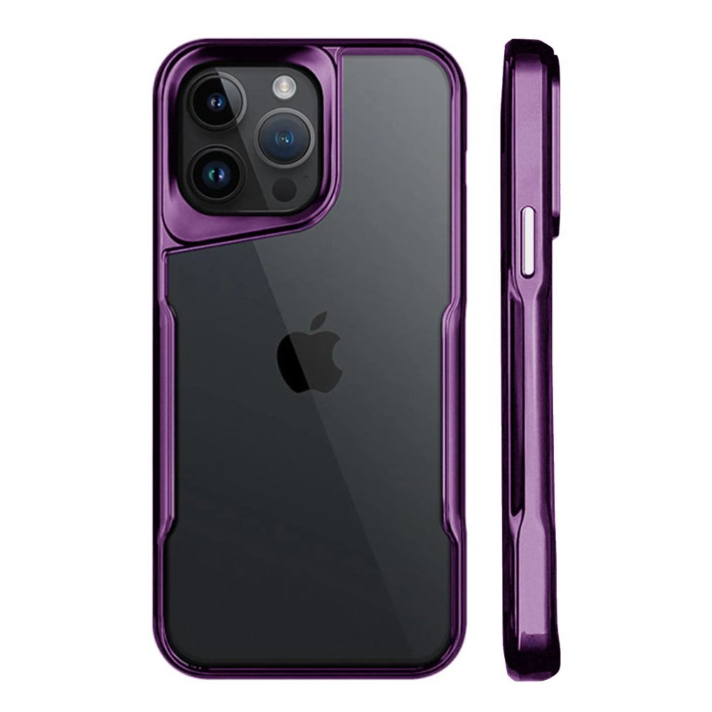 Newface iPhone 14 Pro Max Kılıf Boyi Silikon Kapak - Derin Mor