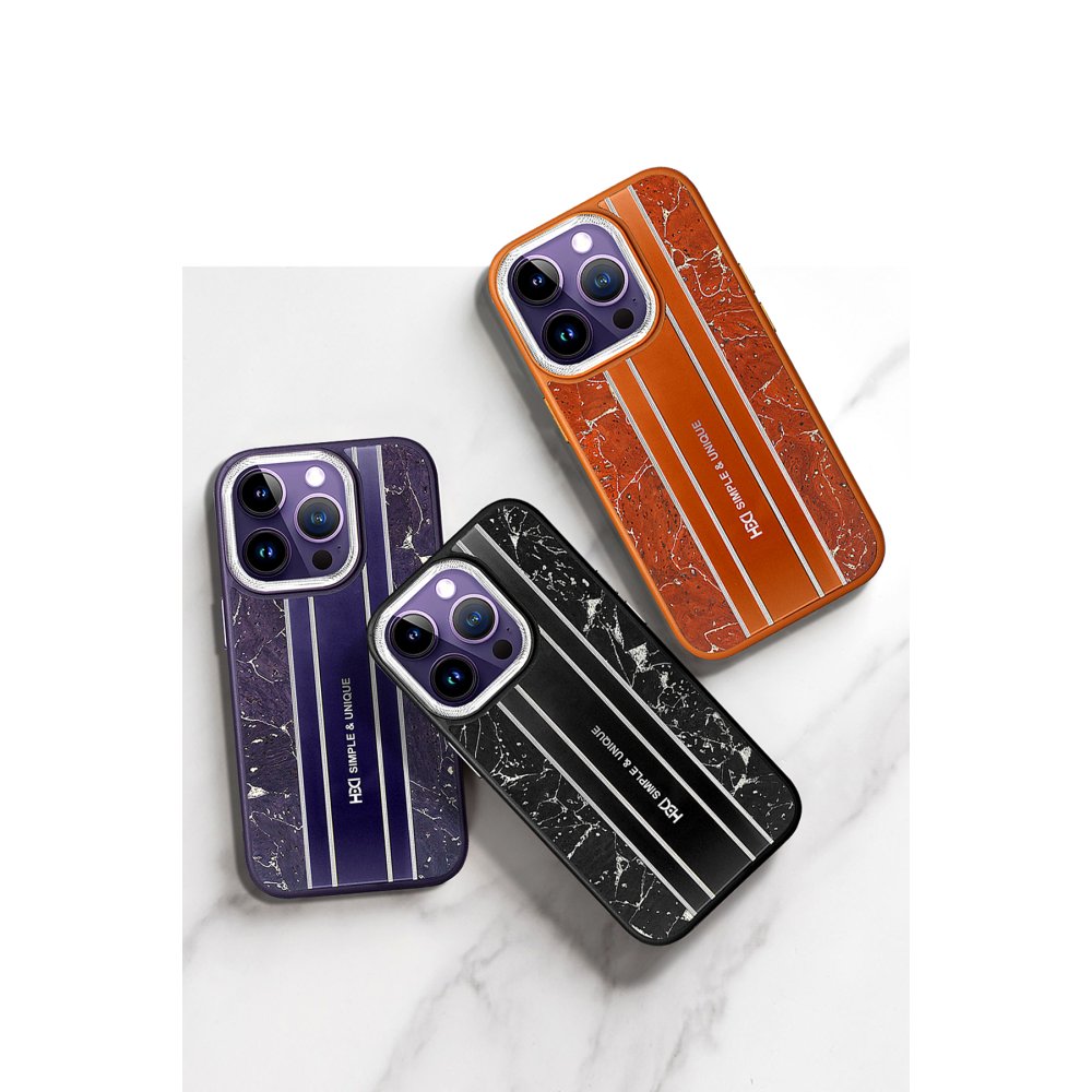 HDD iPhone 14 Pro Max Kılıf HBC-188 Astra Kapak - Lacivert