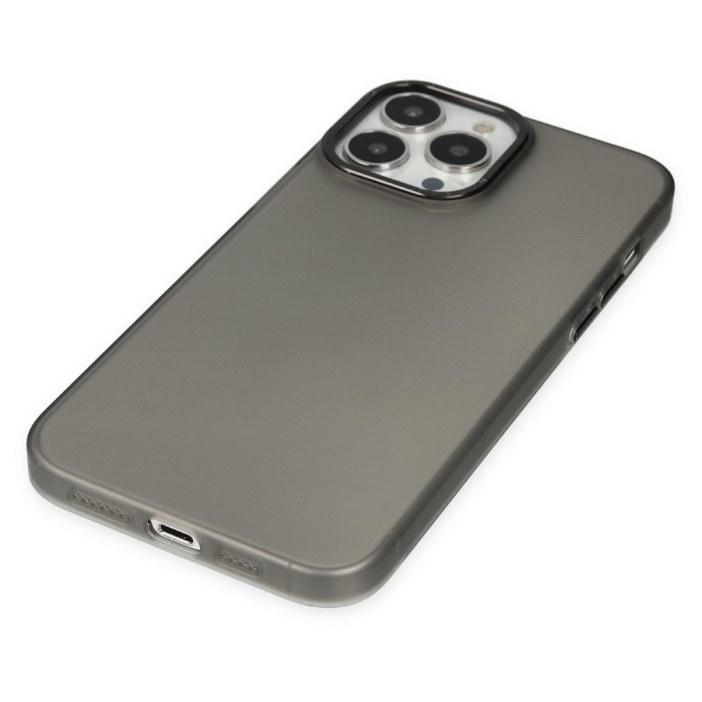 Newface iPhone 14 Pro Max Kılıf Modos Metal Kapak - Siyah