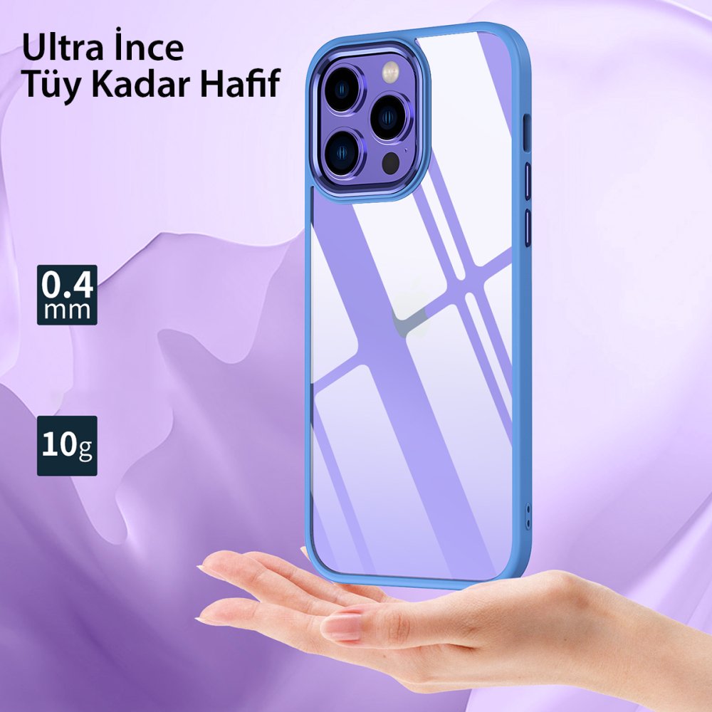 Newface iPhone 14 Pro Max Kılıf Power Silikon - Siyah