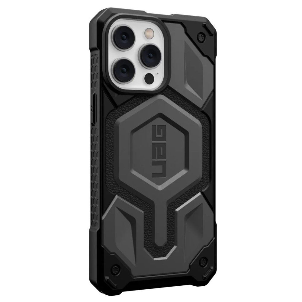 Newface iPhone 14 Pro Max Kılıf Uag Fiber Magneticsafe Silikon - Füme