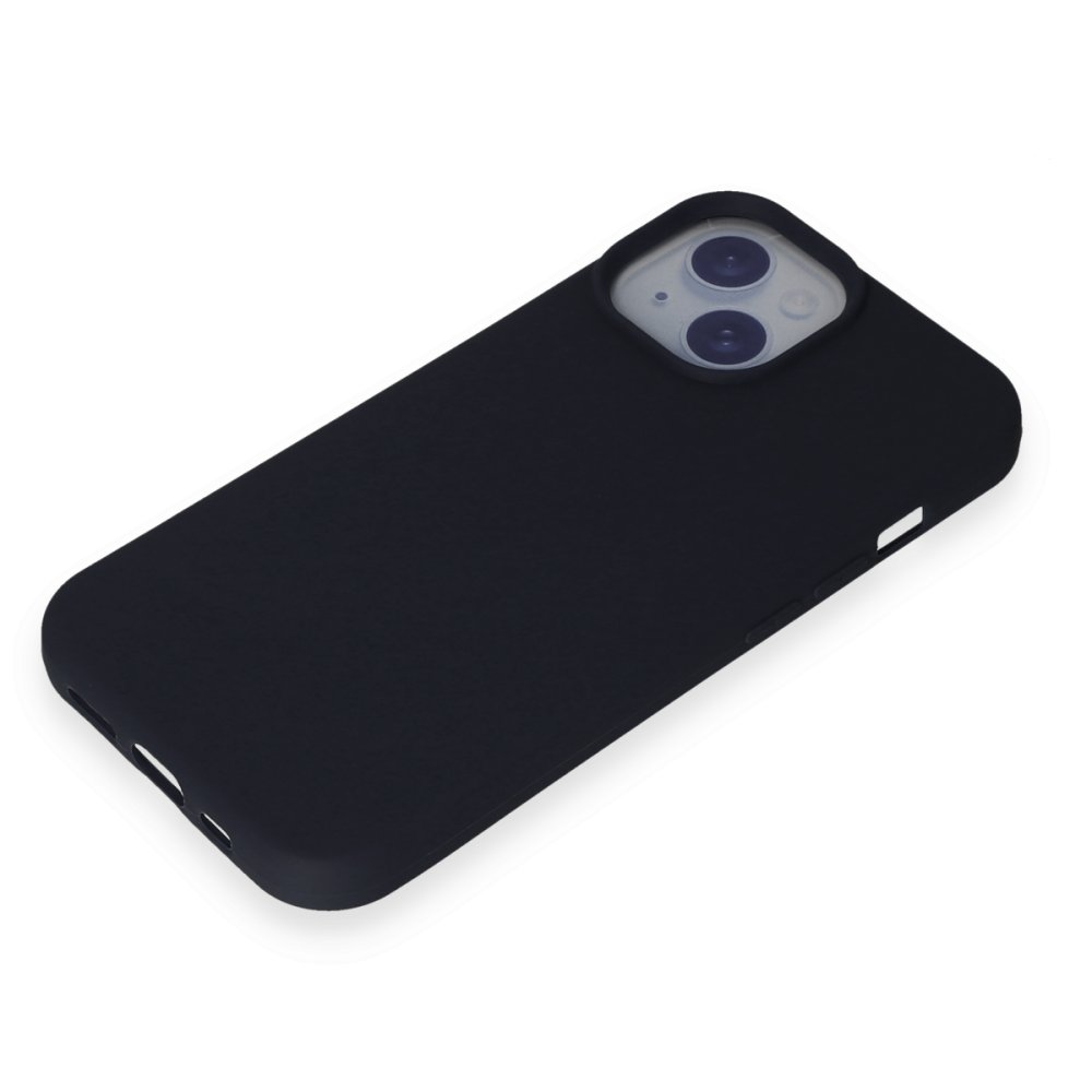 Newface iPhone 15 Kılıf First Silikon - Siyah