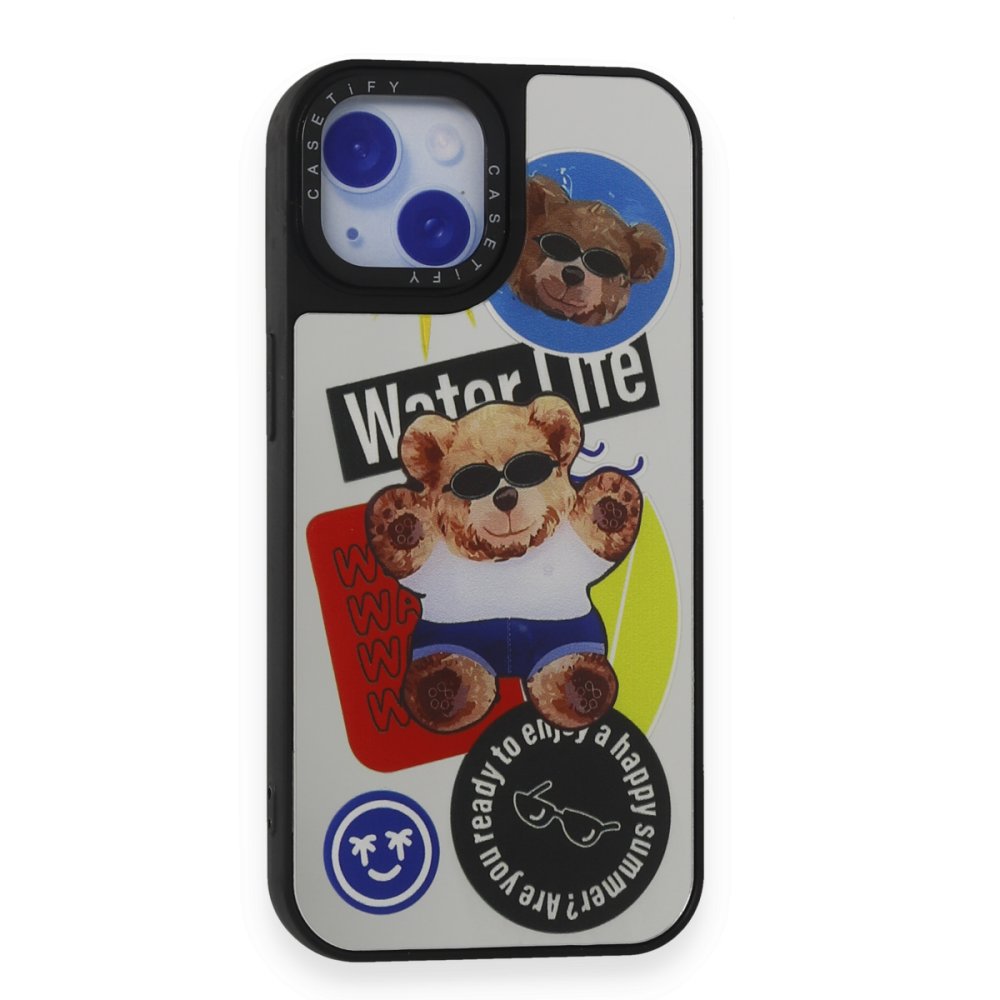 Newface iPhone 15 Kılıf Mirror Desenli Kapak - Mirror - 14