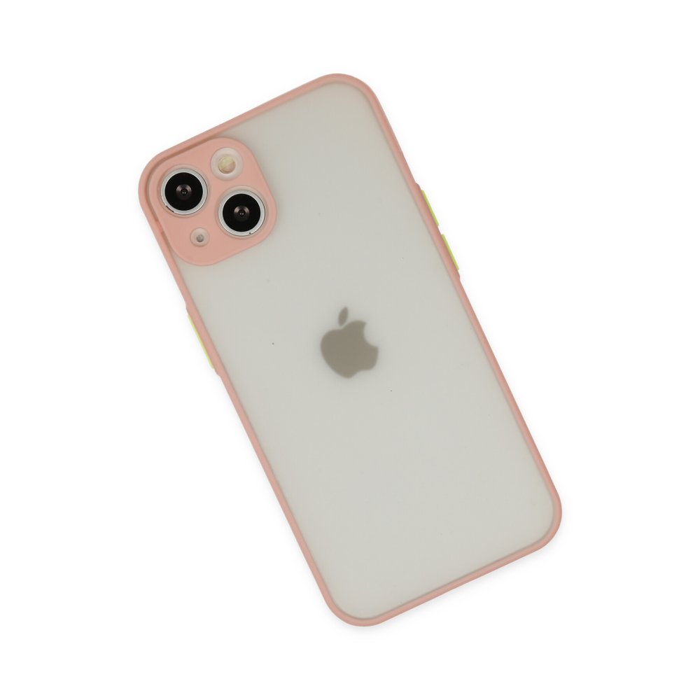 Newface iPhone 15 Kılıf Montreal Silikon Kapak - Pembe