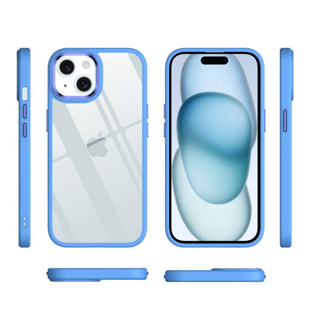 Newface iPhone 15 Kılıf Power Silikon - Sierra Blue
