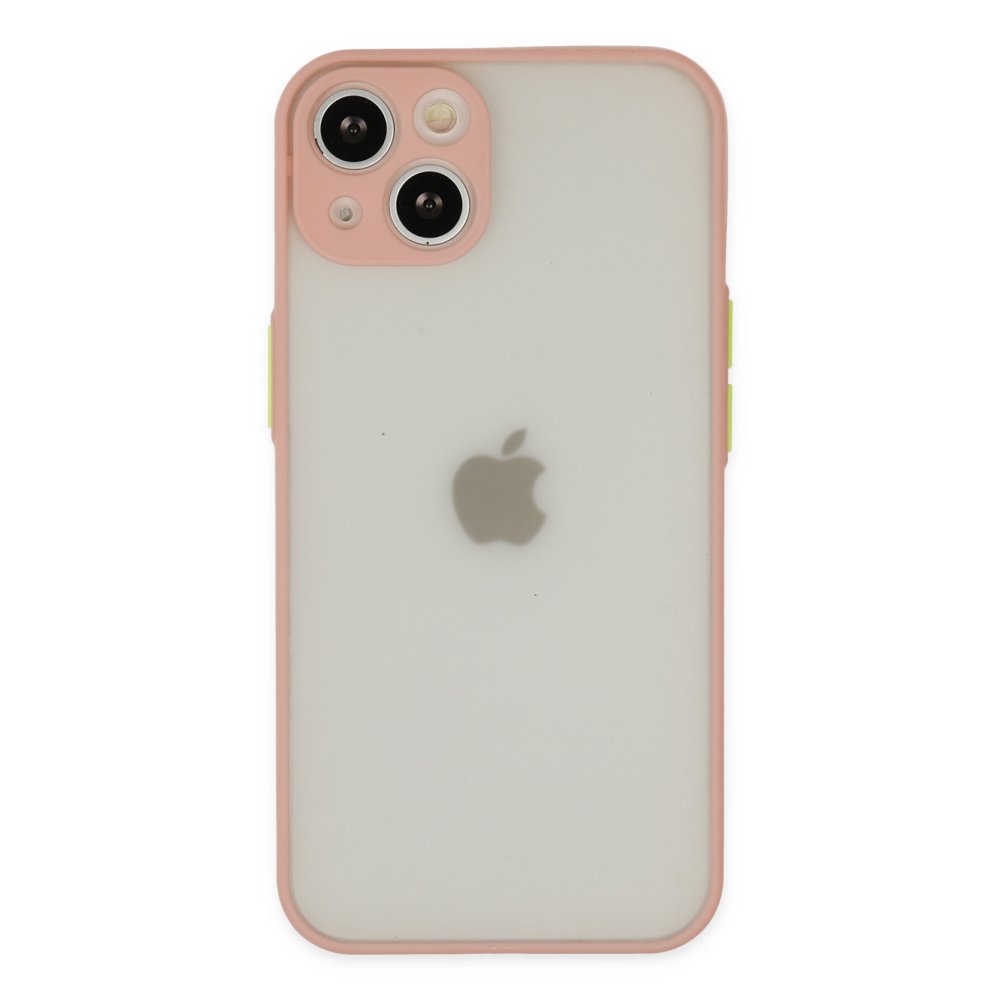 Newface iPhone 15 Plus Kılıf Montreal Silikon Kapak - Pembe