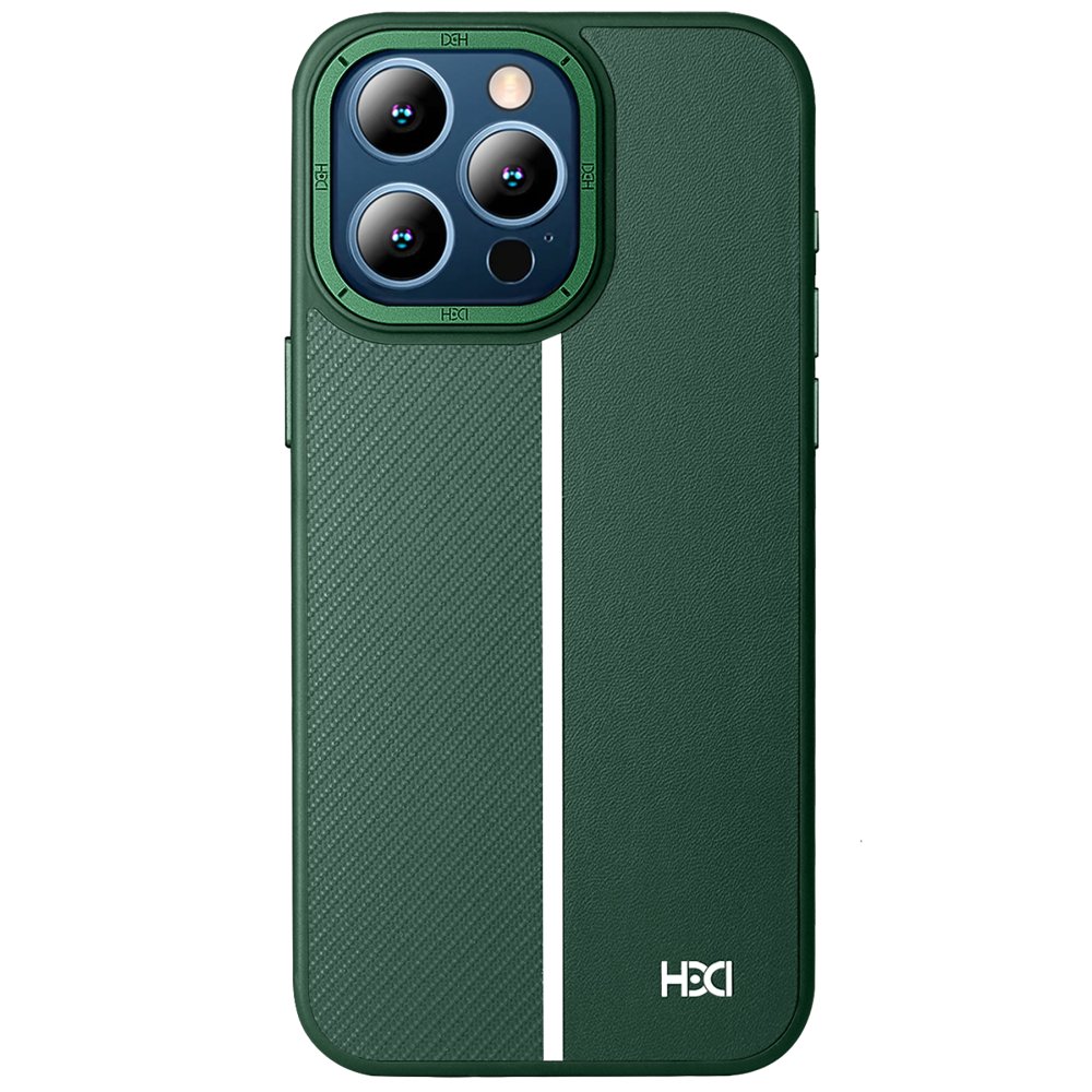 HDD iPhone 15 Pro Kılıf HBC-155 Lizbon Kapak - Koyu Yeşil