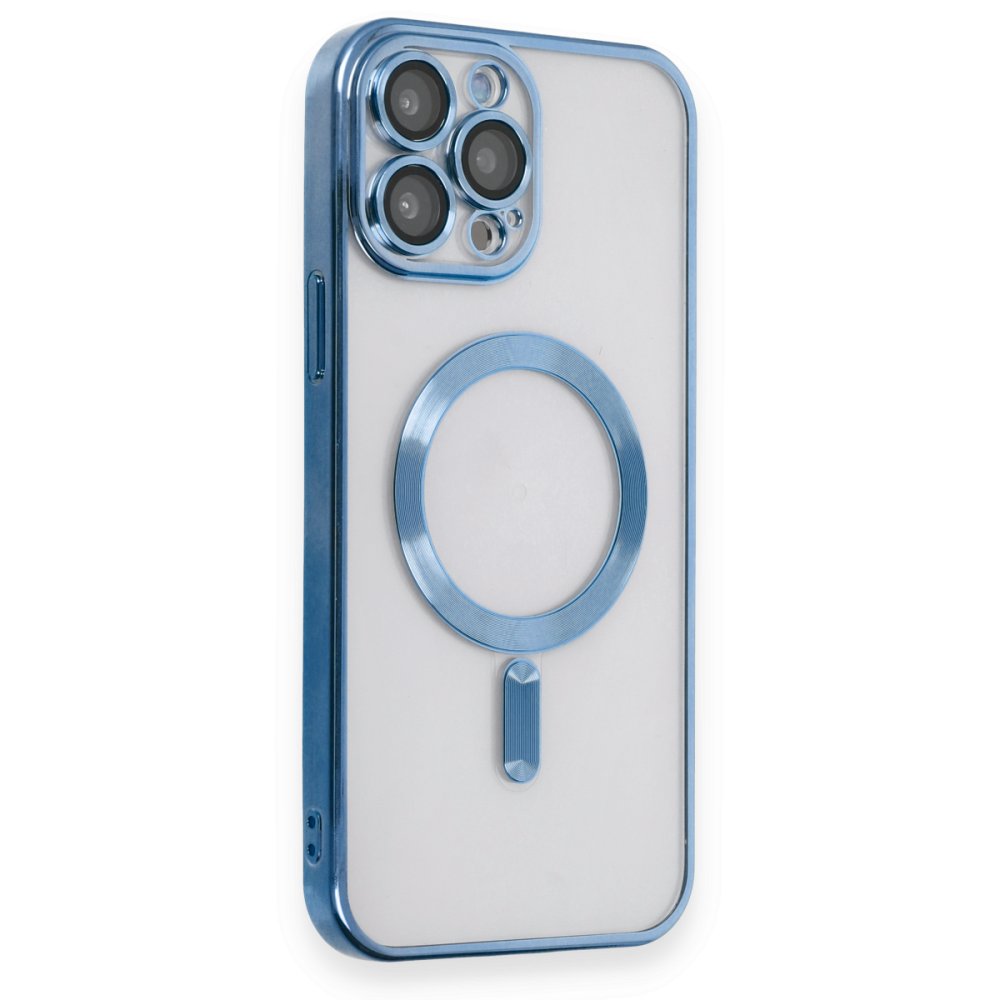 Newface iPhone 15 Pro Kılıf Kross Magneticsafe Kapak - Sierra Blue