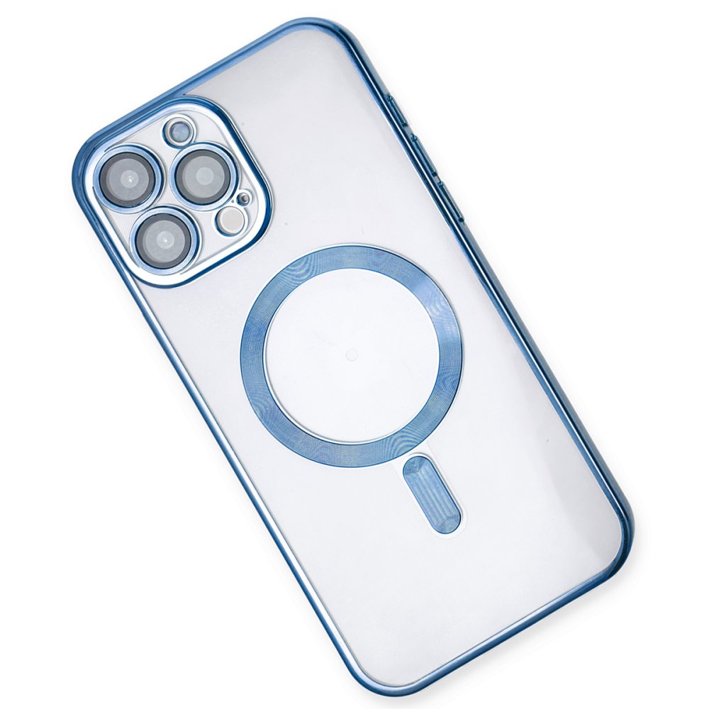 Newface iPhone 15 Pro Kılıf Kross Magneticsafe Kapak - Sierra Blue