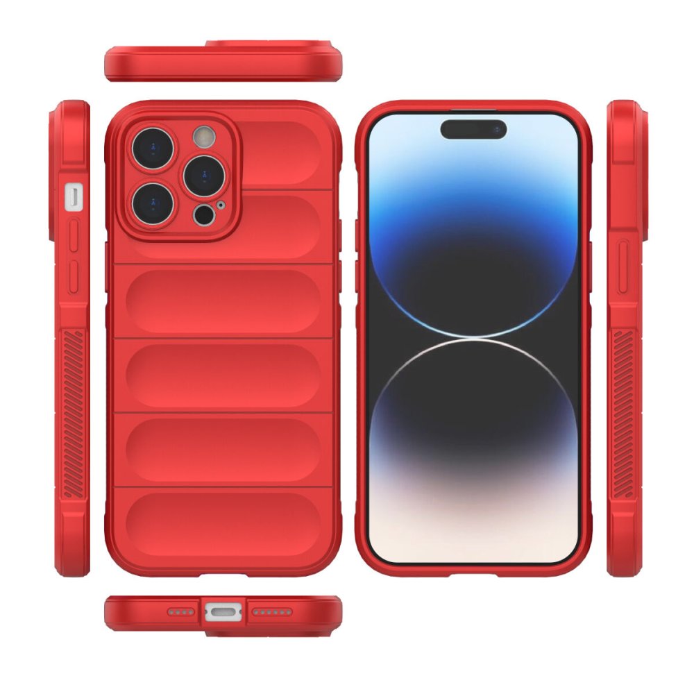Newface iPhone 15 Pro Kılıf Optimum Silikon - Kırmızı