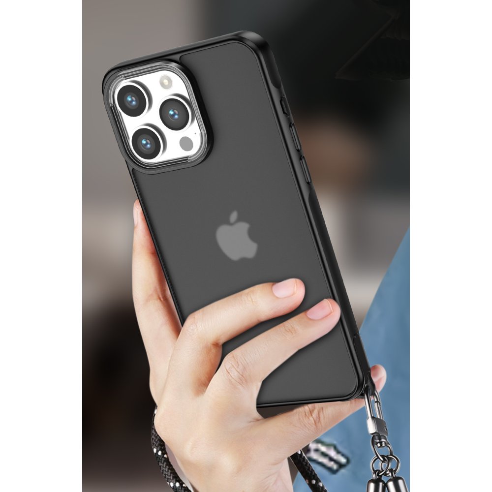Newface iPhone 15 Pro Max Kılıf Elegant Kapak - Açık Mavi