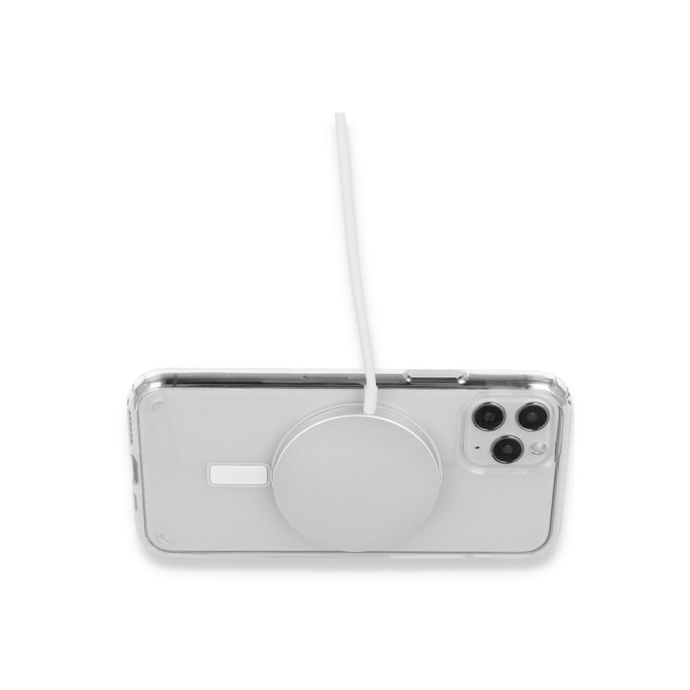 Newface iPhone 15 Pro Max Kılıf Magneticsafe Şeffaf Silikon - Şeffaf