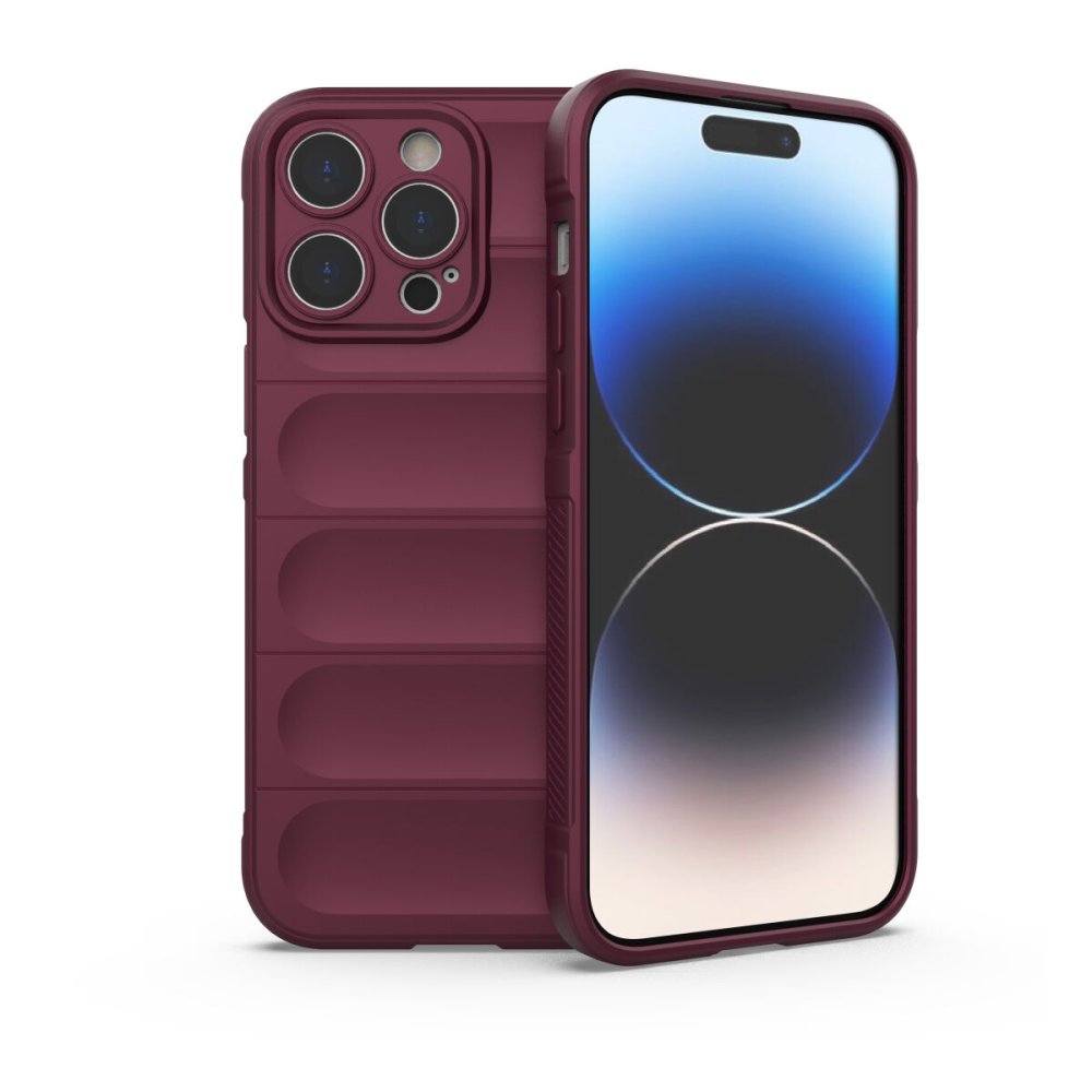 Newface iPhone 15 Pro Max Kılıf Optimum Silikon - Bordo