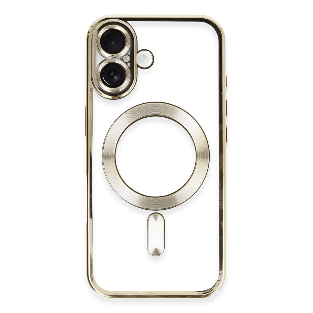 Newface iPhone 16 Kılıf Kross Magneticsafe Kapak - Gold