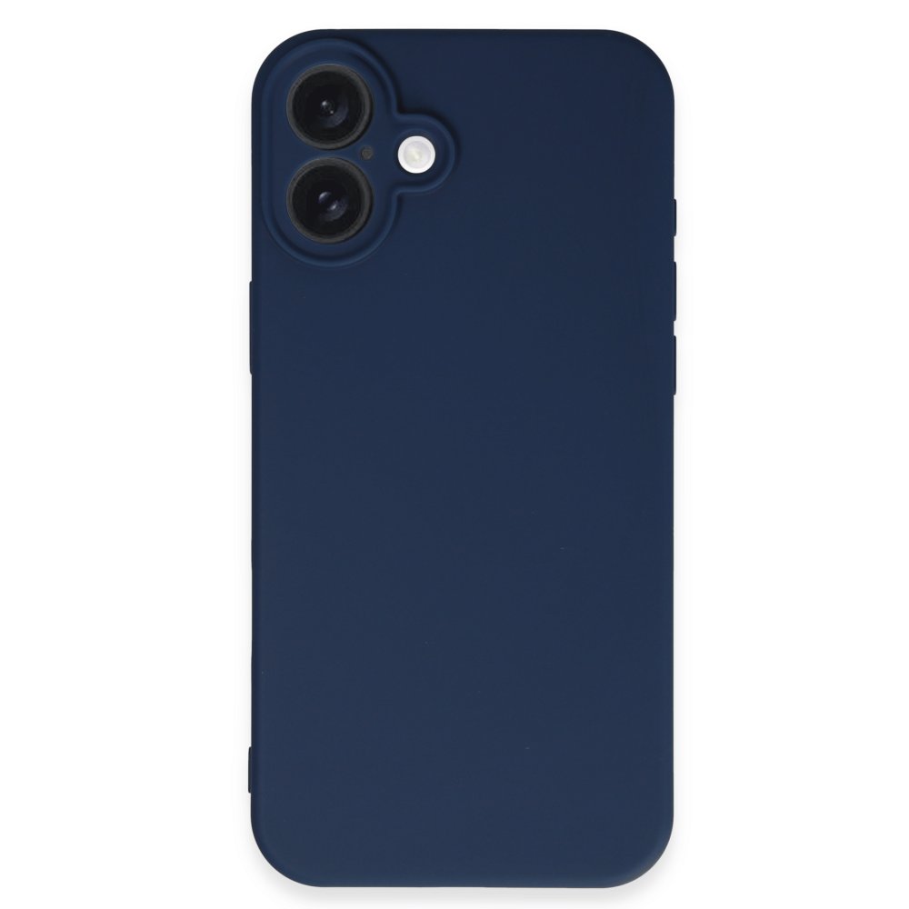 Newface iPhone 16 Plus Kılıf First Silikon - Lacivert