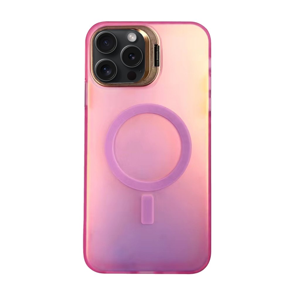 Newface iPhone 16 Pro Max Primera Magsafe Standlı Kapak - Pembe