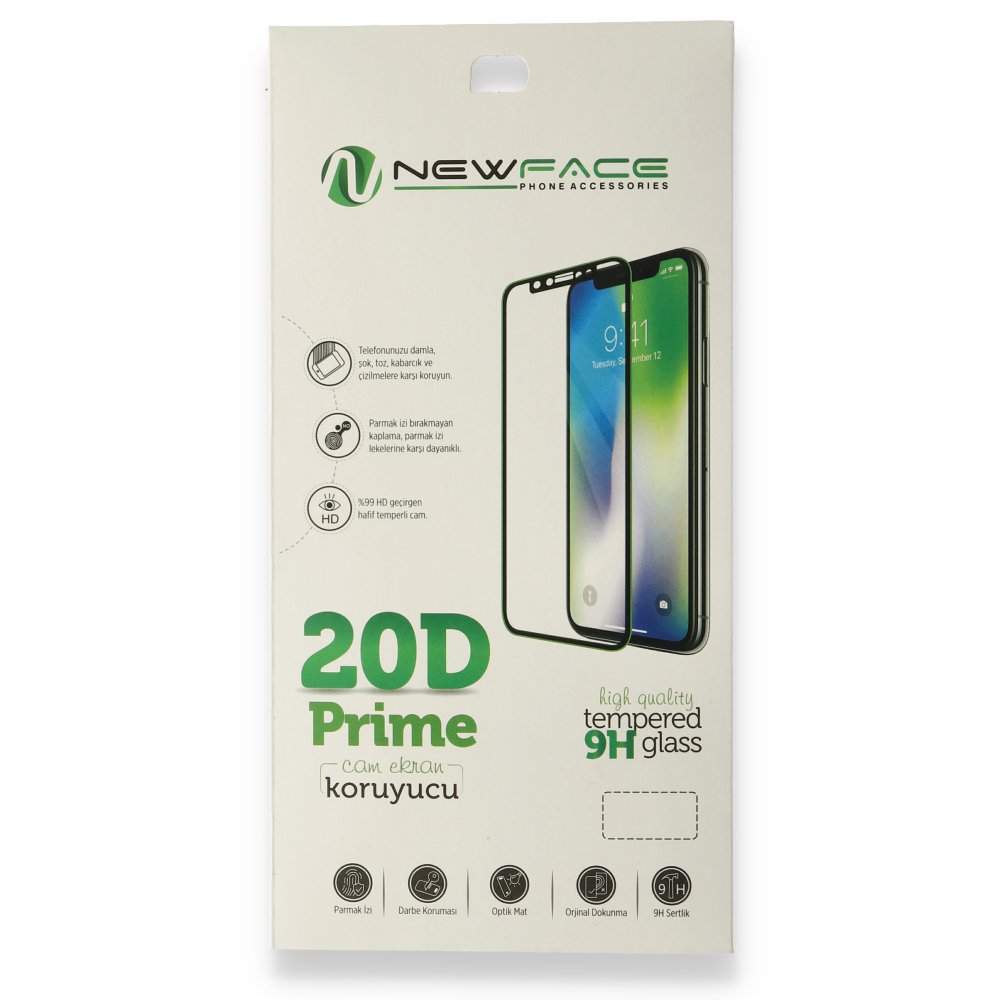 Newface iPhone 7 Plus 20D Premium Cam Ekran Koruyucu - Beyaz