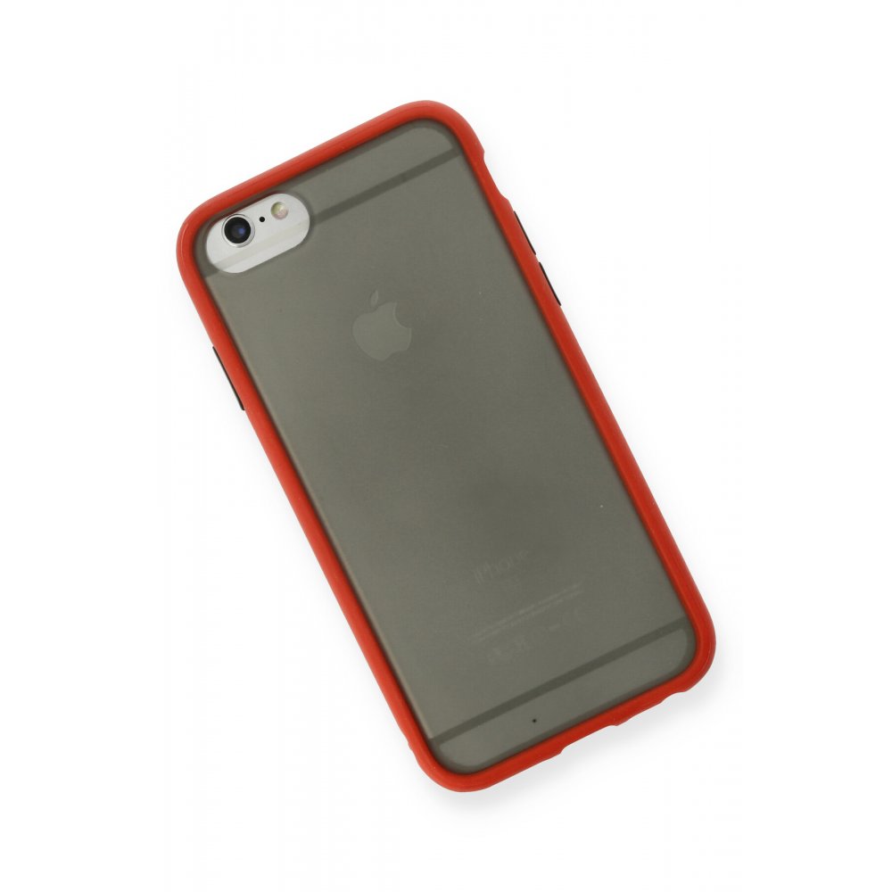 Newface iPhone 6 Kılıf Montreal Silikon Kapak - Kırmızı