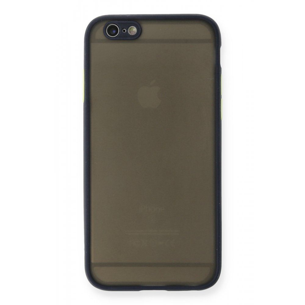 Newface iPhone 6 Kılıf Montreal Silikon Kapak - Lacivert