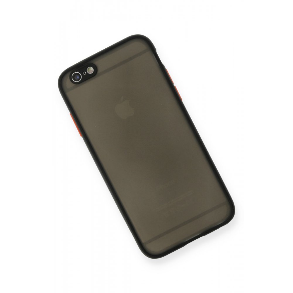 Newface iPhone 6 Kılıf Montreal Silikon Kapak - Siyah