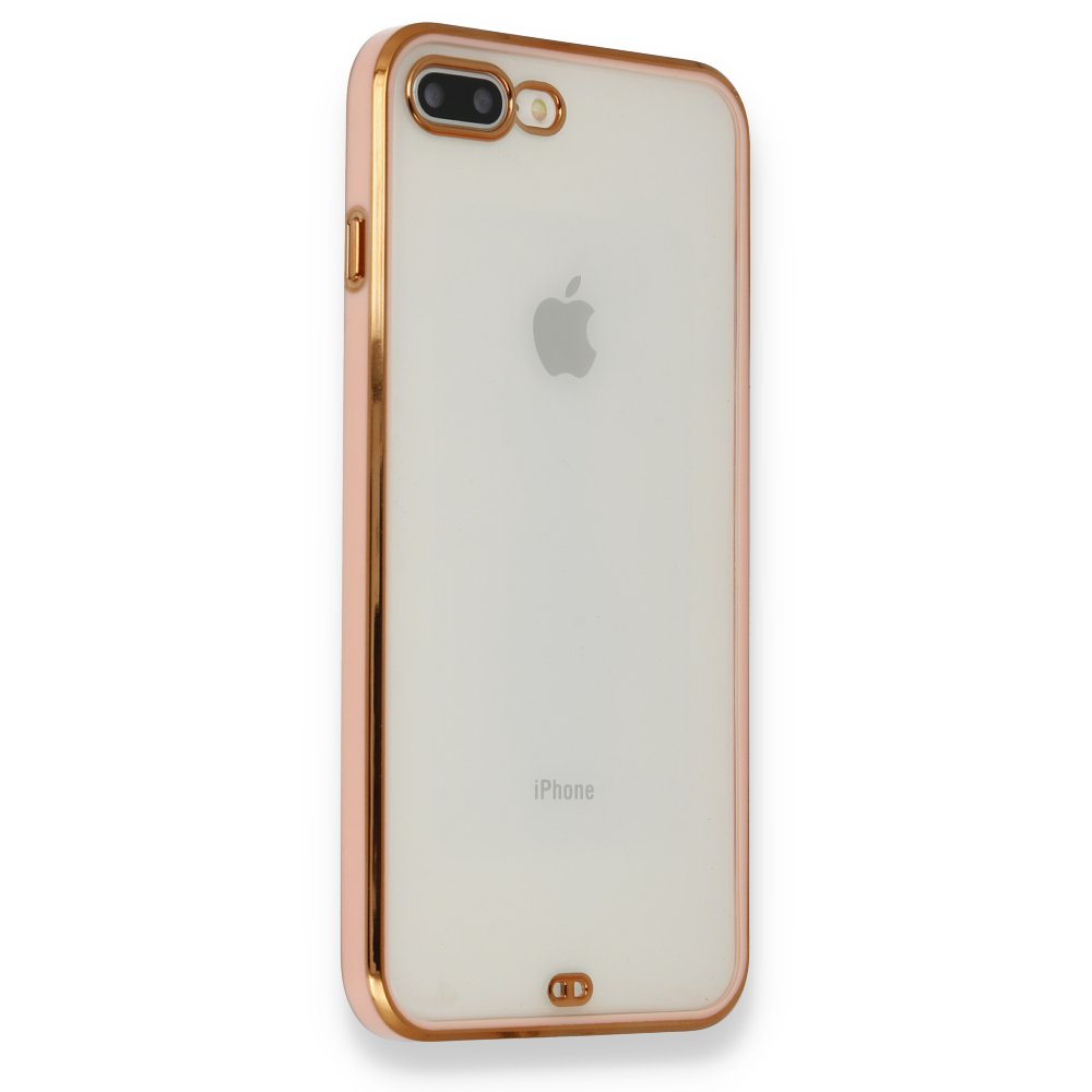 Newface iPhone 7 Plus Kılıf Liva Silikon - Açık Pembe