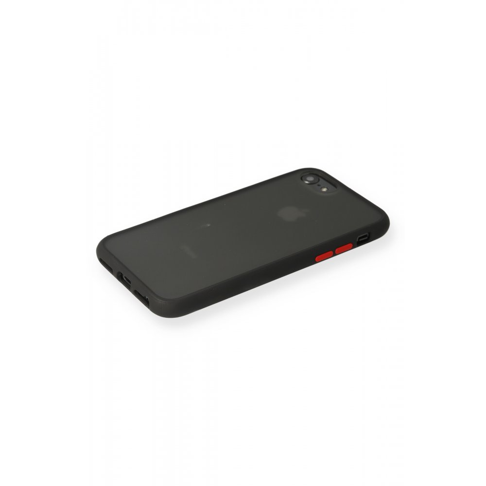 Newface iPhone 8 Kılıf Montreal Silikon Kapak - Siyah