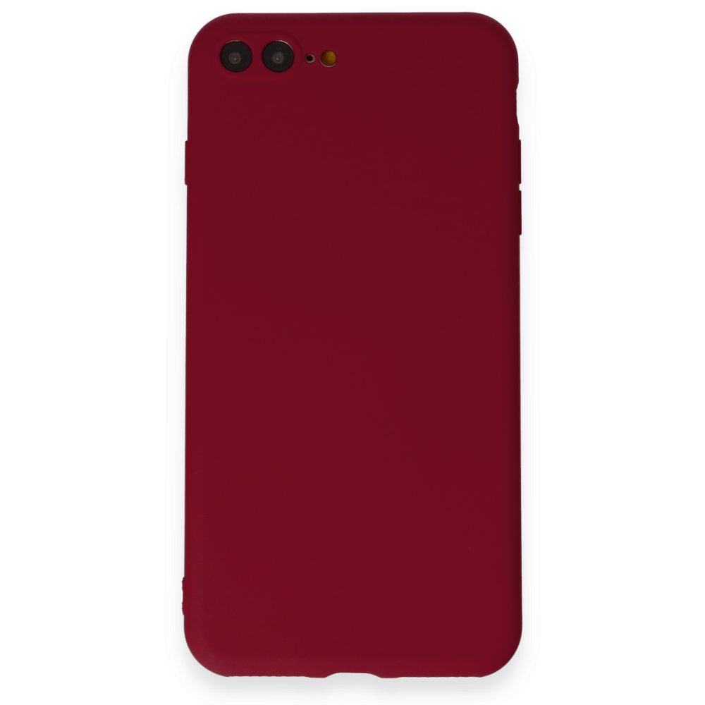 Newface iPhone 8 Plus Kılıf First Silikon - Bordo