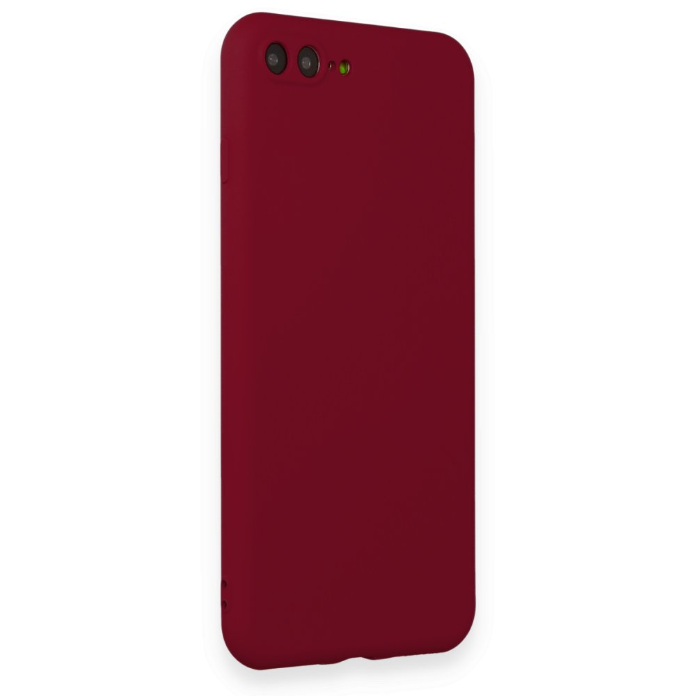 Newface iPhone 8 Plus Kılıf First Silikon - Bordo