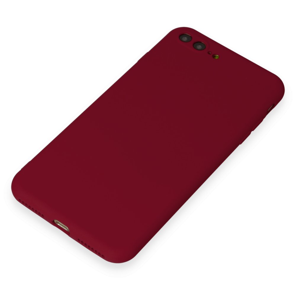 Newface iPhone 8 Plus Kılıf First Silikon - Bordo