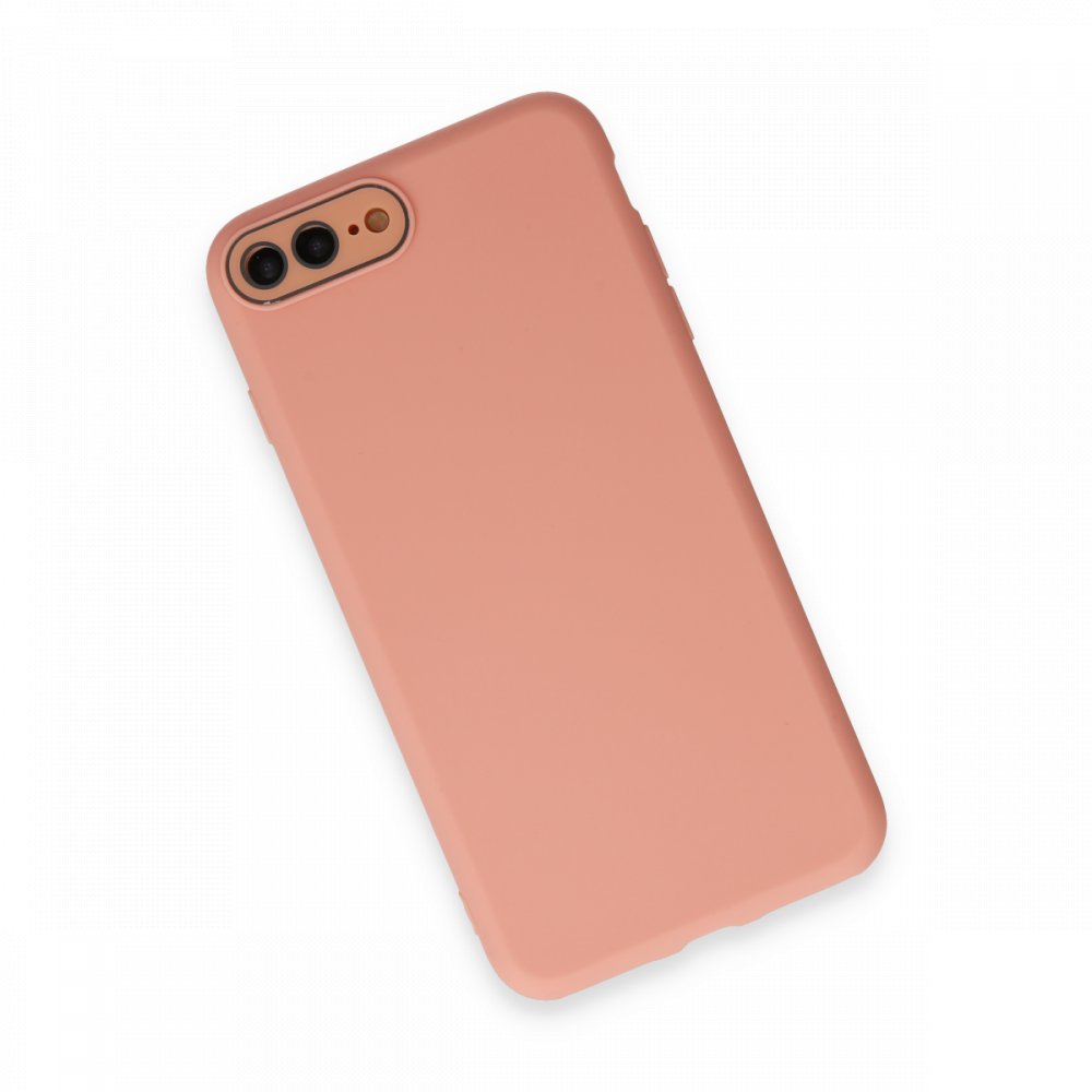 Newface iPhone 8 Plus Kılıf Lansman Glass Kapak - Pembe