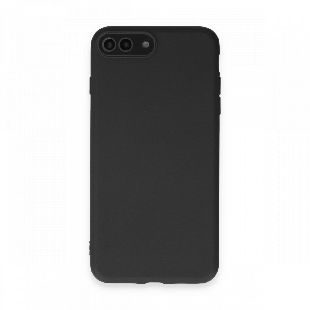 Newface iPhone 8 Plus Kılıf Lansman Glass Kapak - Siyah