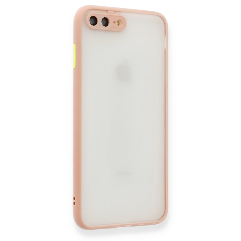 Newface iPhone 8 Plus Kılıf Montreal Silikon Kapak - Pembe